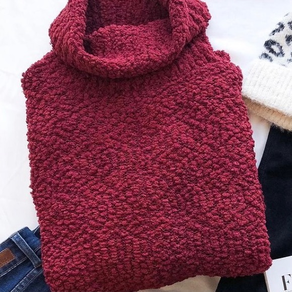 Dottie Couture Textured Turtleneck Sweater - Picture 2 of 5